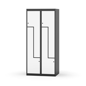 Novis Z garderobeskab lige topplade 4 rum B80 cm