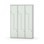 Novis Z garderobeskab lige topplade 6 rum B120 cm