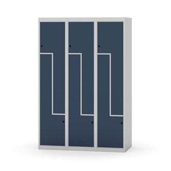 Novis Z garderobeskab lige topplade 6 rum B120 cm