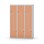 Novis Z garderobeskab lige topplade 6 rum B120 cm