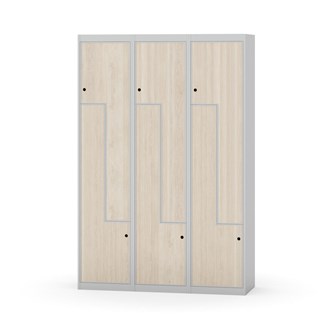 Novis Z garderobeskab lige topplade 6 rum B120 cm