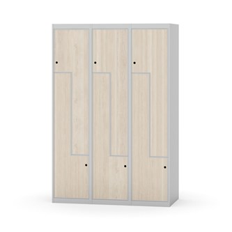 Novis Z garderobeskab lige topplade 6 rum B120 cm