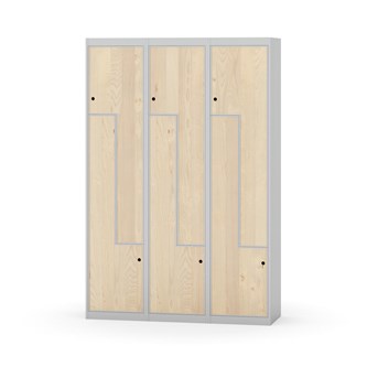 Novis Z garderobeskab lige topplade 6 rum B120 cm