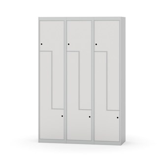 Novis Z garderobeskab lige topplade 6 rum B120 cm