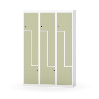 Novis Z garderobeskab lige topplade 6 rum B120 cm