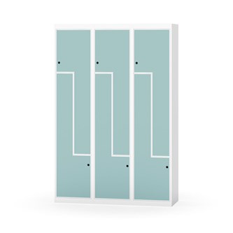 Novis Z garderobeskab lige topplade 6 rum B120 cm
