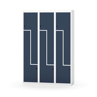 Novis Z garderobeskab lige topplade 6 rum B120 cm