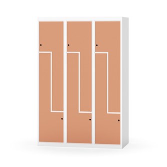 Novis Z garderobeskab lige topplade 6 rum B120 cm