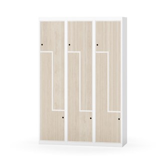 Novis Z garderobeskab lige topplade 6 rum B120 cm