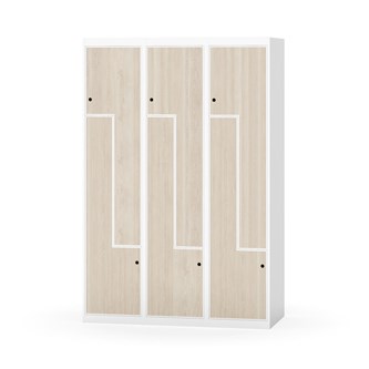 Novis Z garderobeskab lige topplade 6 rum B120 cm