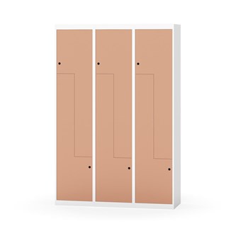 Novis Z garderobeskab lige topplade 6 rum B120 cm