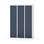 Novis Z garderobeskab lige topplade 6 rum B120 cm