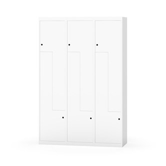 Novis Z garderobeskab lige topplade 6 rum B120 cm