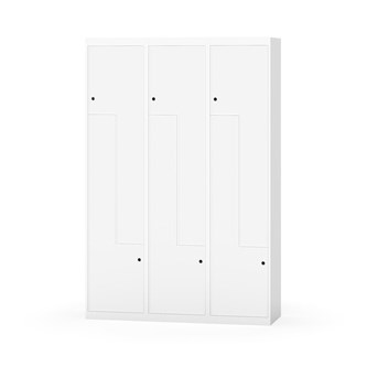 Novis Z garderobeskab lige topplade 6 rum B120 cm