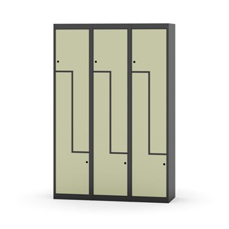 Novis Z garderobeskab lige topplade 6 rum B120 cm