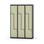 Novis Z garderobeskab lige topplade 6 rum B120 cm