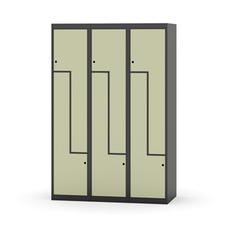 Novis Z garderobeskab lige topplade 6 rum B120 cm