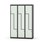 Novis Z garderobeskab lige topplade 6 rum B120 cm
