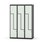 Novis Z garderobeskab lige topplade 6 rum B120 cm