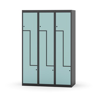 Novis Z garderobeskab lige topplade 6 rum B120 cm
