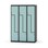 Novis Z garderobeskab lige topplade 6 rum B120 cm