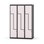 Novis Z garderobeskab lige topplade 6 rum B120 cm