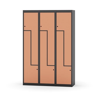 Novis Z garderobeskab lige topplade 6 rum B120 cm
