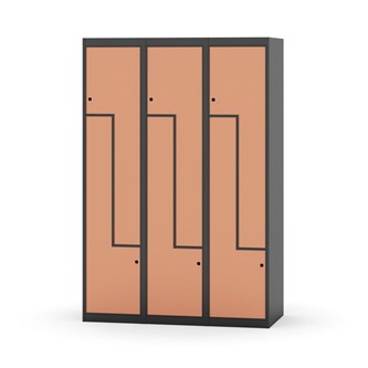 Novis Z garderobeskab lige topplade 6 rum B120 cm
