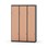 Novis Z garderobeskab lige topplade 6 rum B120 cm