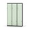 Novis Z garderobeskab lige topplade 6 rum B120 cm