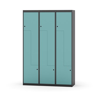 Novis Z garderobeskab lige topplade 6 rum B120 cm