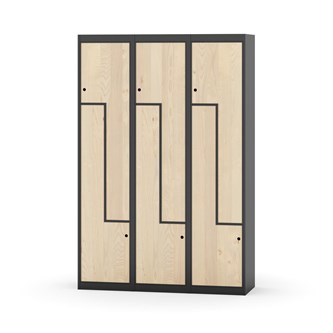 Novis Z garderobeskab lige topplade 6 rum B120 cm