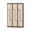 Novis Z garderobeskab lige topplade 6 rum B120 cm