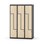 Novis Z garderobeskab lige topplade 6 rum B120 cm