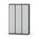 Novis Z garderobeskab lige topplade 6 rum B120 cm