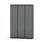 Novis Z garderobeskab lige topplade 6 rum B120 cm