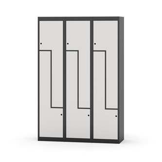 Novis Z garderobeskab lige topplade 6 rum B120 cm