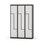 Novis Z garderobeskab lige topplade 6 rum B120 cm