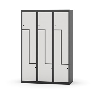 Novis Z garderobeskab lige topplade 6 rum B120 cm