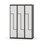Novis Z garderobeskab lige topplade 6 rum B120 cm