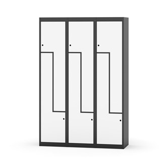 Novis Z garderobeskab lige topplade 6 rum B120 cm