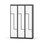 Novis Z garderobeskab lige topplade 6 rum B120 cm