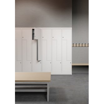 Novis Z garderobeskab lige topplade 6 rum B120 cm