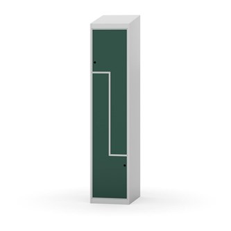 Novis Z garderobeskab skrå topplade 2 rum B40 cm