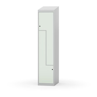 Novis Z garderobeskab skrå topplade 2 rum B40 cm