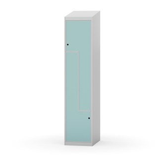 Novis Z garderobeskab skrå topplade 2 rum B40 cm