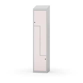 Novis Z garderobeskab skrå topplade 2 rum B40 cm