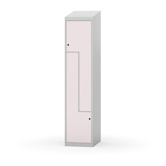 Novis Z garderobeskab skrå topplade 2 rum B40 cm