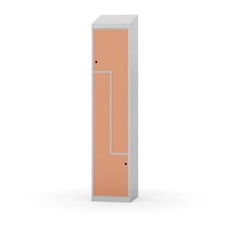 Novis Z garderobeskab skrå topplade 2 rum B40 cm