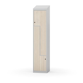 Novis Z garderobeskab skrå topplade 2 rum B40 cm